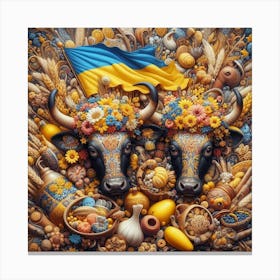 Stand with ukraine Canvas Print