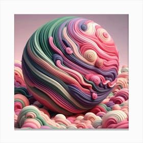 Swirled Sphere Canvas Print