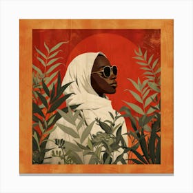 Woman In A Hijab Canvas Print