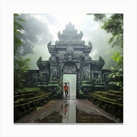 Entrance To A Temple Canvas Print
