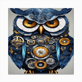 Clockwork Owl Canvas Print