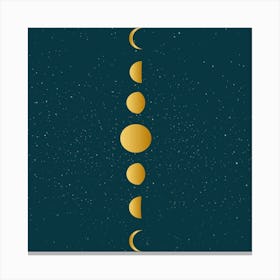 Phases Of The Moon 2 Canvas Print