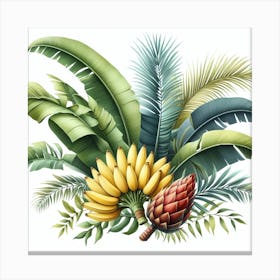 Banana palm Canvas Print