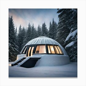 Snow home Canvas Print