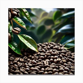 Coffee Beans On A Tree 13 Canvas Print