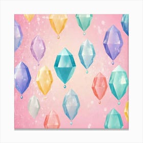 Colorful Diamonds 1 Canvas Print