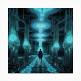 Futuristic Spaceship Canvas Print