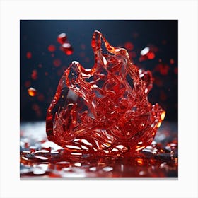 Red Glass Canvas Print