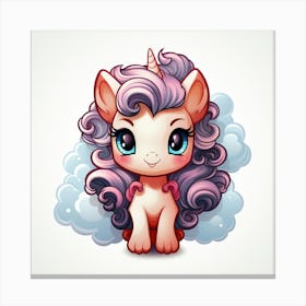 Cute Unicorn 712 Canvas Print