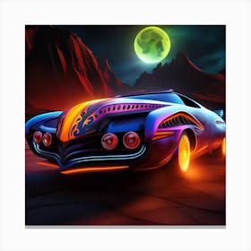 Car In The Desert 1 Canvas Print