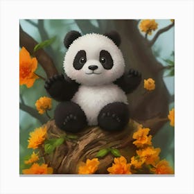 Panda Bear 11 Canvas Print