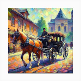 Horse Drawn Carriage Canvas Print