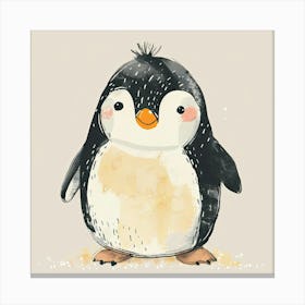 Charming Illustration Penguin1 Canvas Print