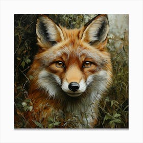 Fox Portrait Canvas Print