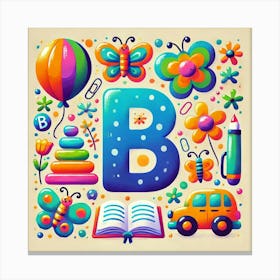 Alphabet B 1 Canvas Print