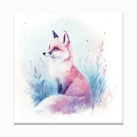 Pink Fox Canvas Print