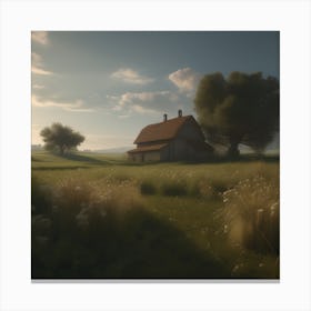 House In The Countryside 6 Canvas Print