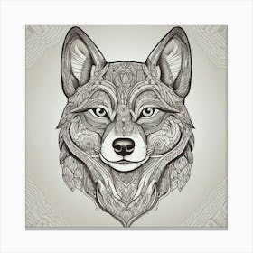 Wolf Head 6 Canvas Print