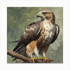 Eagle Can Follow The Own Way Canvas Print