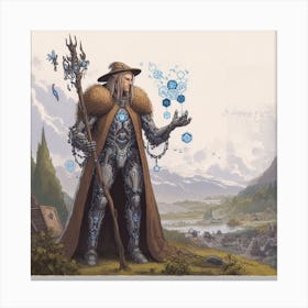 Wizard With A Staff Canvas Print