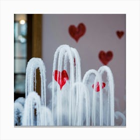 A Photo Of White Plumes And Red Hearts There Are W V45hlq21rx2zx8ndqb2syg Ipxnzw Grss0uwgaduvtca Canvas Print