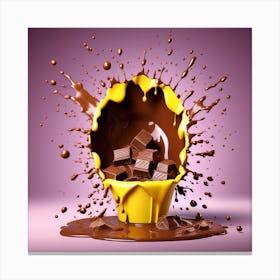 Splash chocolate 4 Canvas Print