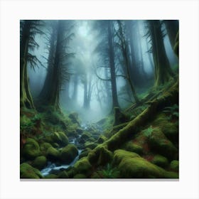 Mossy Forest 11 Canvas Print