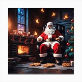 Christmas Santa 25 Canvas Print