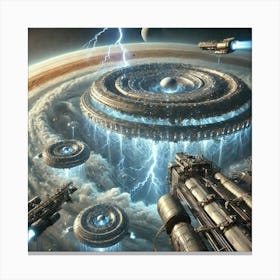 A Futuristic Sci Fi Depiction Of The Jovian Syndic Canvas Print