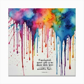 Watercolor Painting Canvas Print