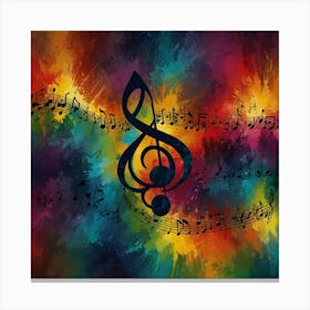 Abstract Representation Of A Musical Composition Canvas Print