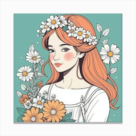 A flower girl 9 Canvas Print