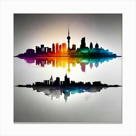 Shanghai Skyline 3 Canvas Print