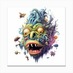 Monster Head Canvas Print