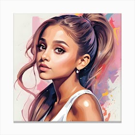 Ariana Grande Painting Canvas Print