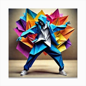 Origami Dancer 66 Canvas Print