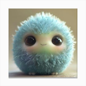 A Cute Fluffy Spherical Creature. Canvas Print