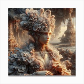 Woman In A Fantasy World Canvas Print