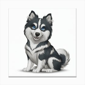 Siberian Husky 3 Canvas Print