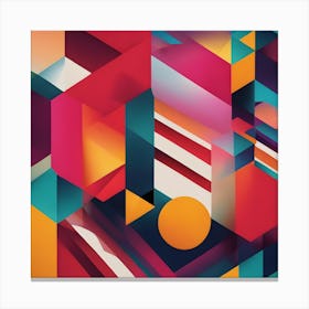 BB Borsa Abstract Painting Canvas Print