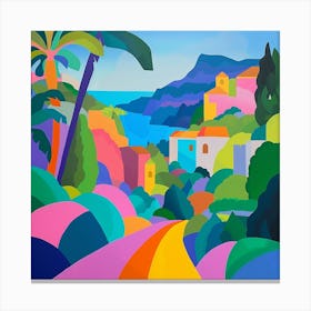 Abstract Travel Collection Monaco 5 Canvas Print