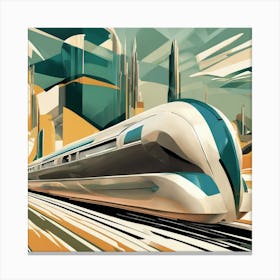 Futuristic Train 5 Canvas Print
