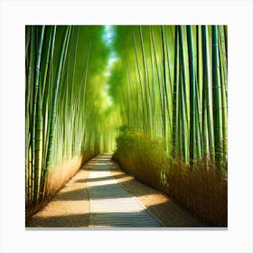 Bamboo Scattered Canvas Print