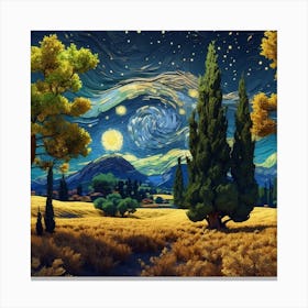 Starry Night 3 Canvas Print