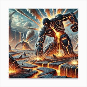 Earthquake Titans Special Ability Canvas Print