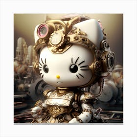 Hello Kitty Steampunk Collection By Csaba Fikker 48 Canvas Print
