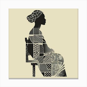 Silhouette Of A Woman 85 Canvas Print