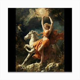 Aphrodite On Horseback Canvas Print