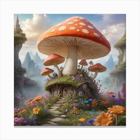 Albedobase Xl In The Whimsical World Of A Fantastical Digital 0 Canvas Print