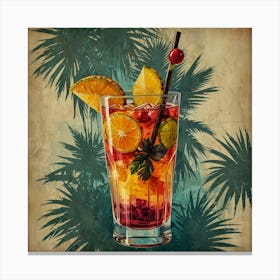 Tropical Cocktail 1 Canvas Print